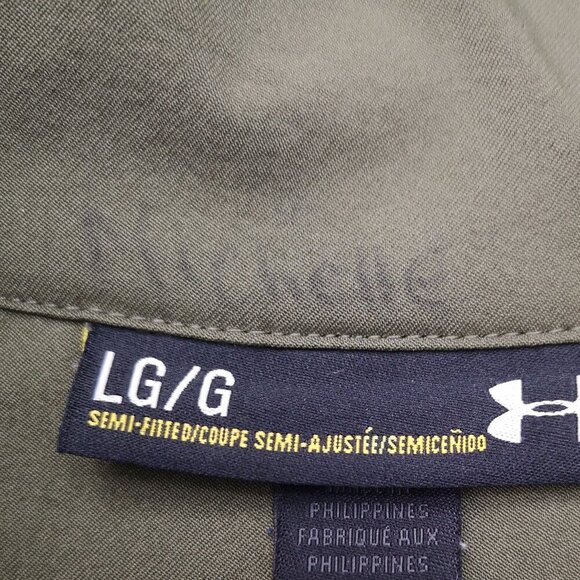 Under Armour Ladies Size Large Army Green Coldgear Infrared 1/4 Zip Jacket - Picture 11 of 11